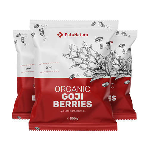 3x BIO Goji bogyó, összsesen 1500 g