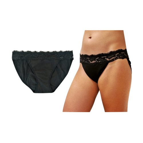 LaliPanties extra nedvszívó menstruációs bugyi – fekete, 2XL méret, 1 darab