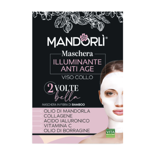 Világosító anti-aging maszk az arcra és a nyakra, 1 db