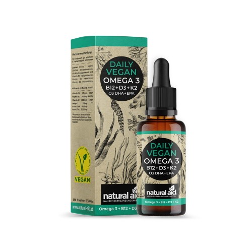 Vegán Omega 3, cseppek, 20 ml
