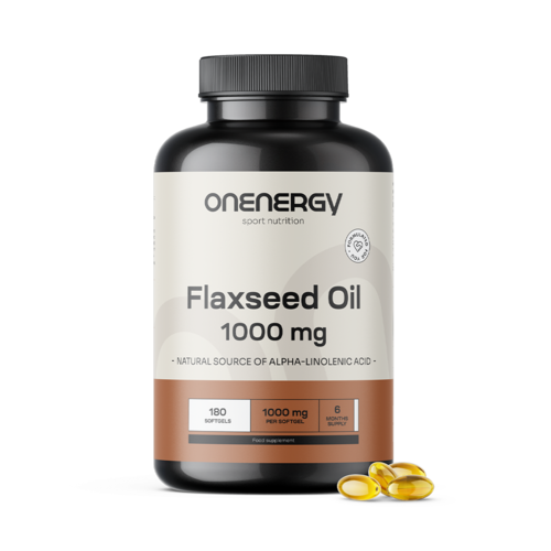 Lenmagolaj 1000 mg, 180 lágy kapszula