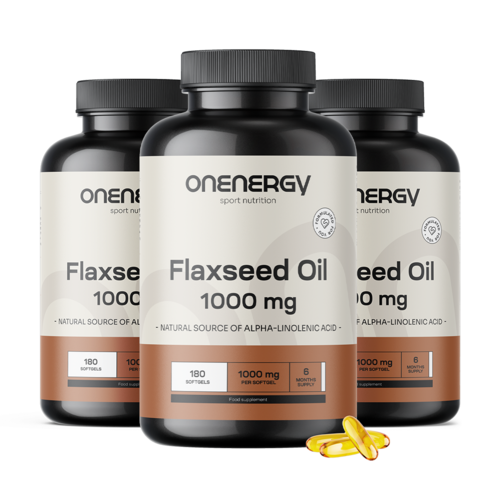 3x Lenmagolaj 1000 mg, összesen 540 lágy kapszula