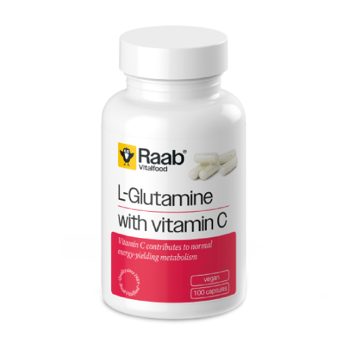 L-glutamin + C-vitamin, 100 kapszula