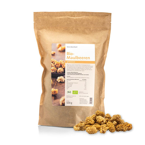BIO fehér eper, aszalt gyümölcs, 500 g