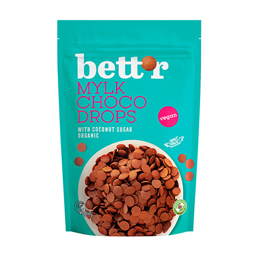 BIO csokicseppek - tejcsokoládé, 200 g