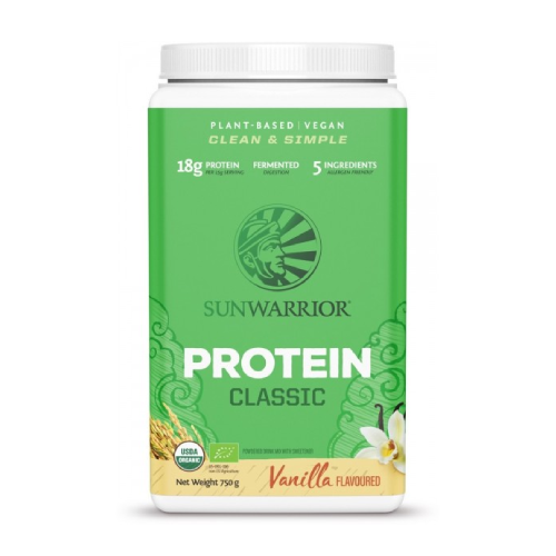 BIO Vegán fehérje édesítőszerrel – vanília, 750 g