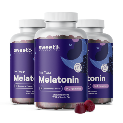 3x Melatonin 1 mg – gumicukor természetes hormonnal, összesen 420 gumicukor