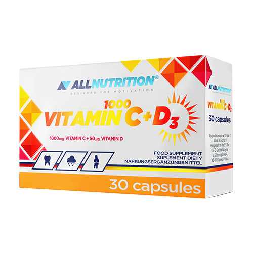 Vitamina C 1000 + D3, 30 capsule