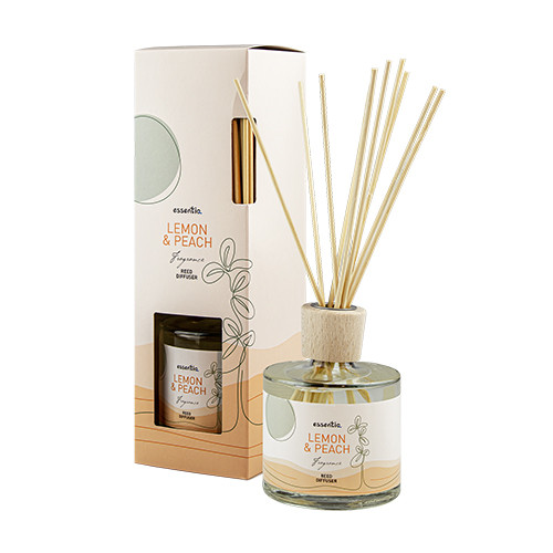 Diffusore profumato con bastoncini – limone & pesca, 250 ml