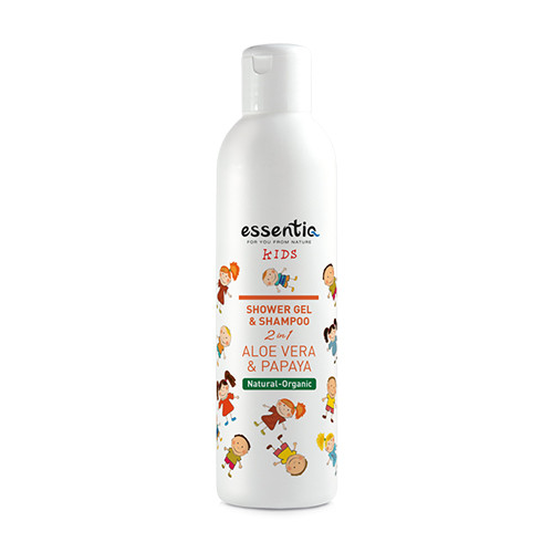 Gel doccia e shampoo naturale per bambini – aloe vera & papaya, 250 ml