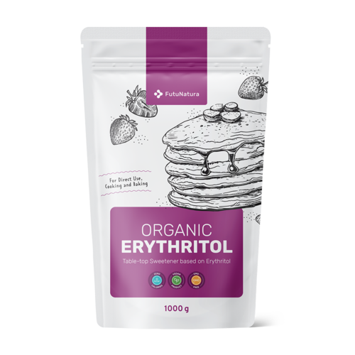 BIO Eritritolo, dolcificante naturale, 1000 g