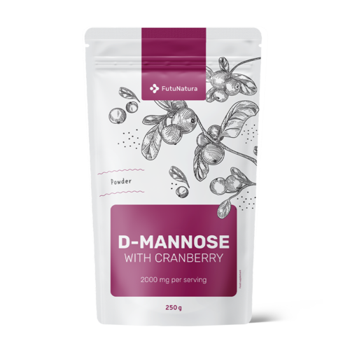 D-mannosio con mirtillo rosso, 250 g