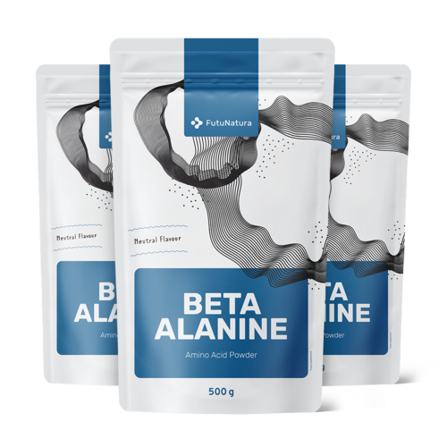 3x Beta-alanina in polvere, totale 1500 g