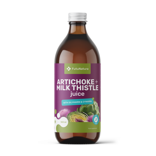 Succo di carciofo e cardo mariano, 500 ml