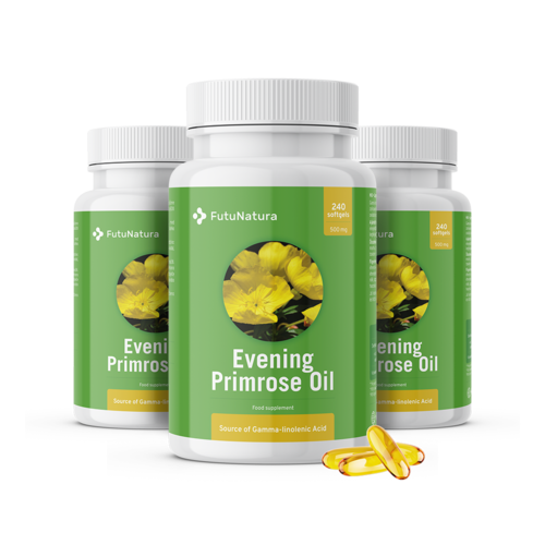3x Olio di enotera 1000 mg, totale 720 capsule molli