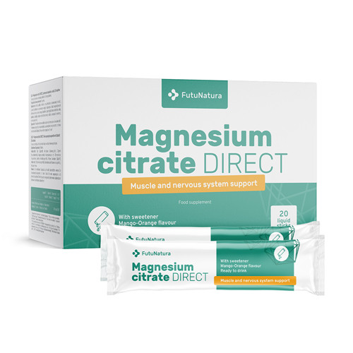 Magnesio citrato DIRECT – shots, 20 bevande