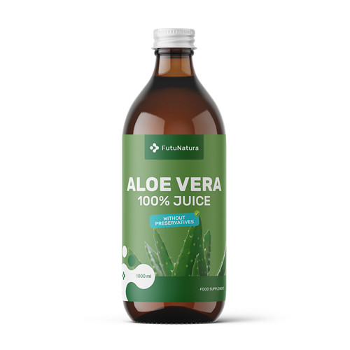 100% succo di aloe vera - stomaco e digestione, 1000 ml