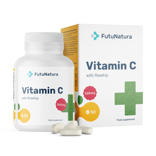 Vitamina C con rosa canina - difese immunitarie, 50 compresse
