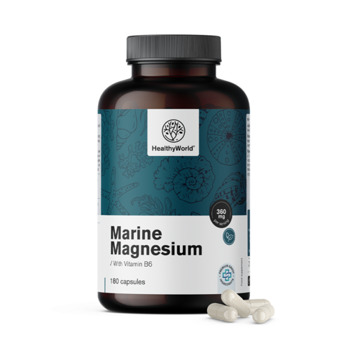 Magnesio marino 360 mg, 180 capsule
