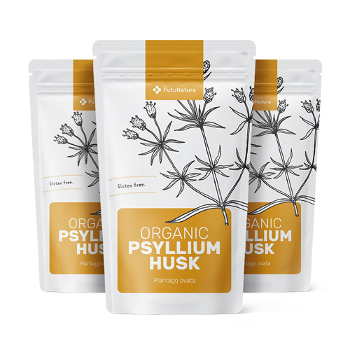 3x BIO Psillio - Plantago ovata, totale 600 g