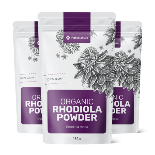 3x BIO Rodiola in polvere, totale 375 g