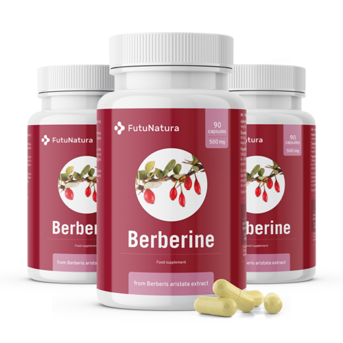 3x Berberina 500 mg, totale 270 capsule