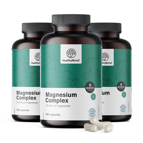 3x Complesso di magnesio, totale 540 capsule