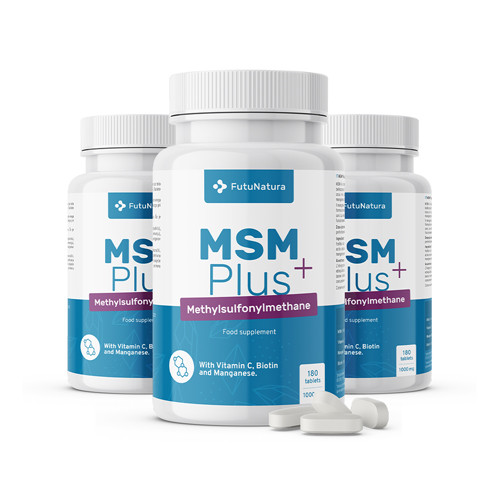 3x MSM Plus 1000 mg, totale 540 compresse