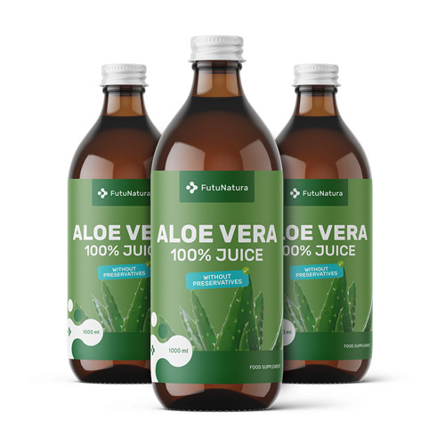 3x 100% succo di aloe vera, totale 3000 ml