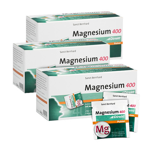 3x Magnesio 400 mg, totale 180 bustine