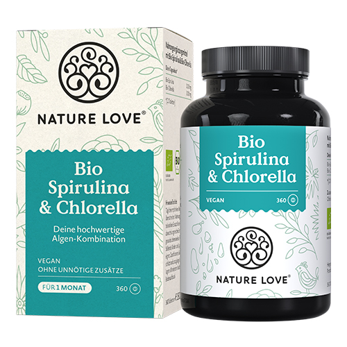 BIO Spirulina + Clorella, 360 compresse