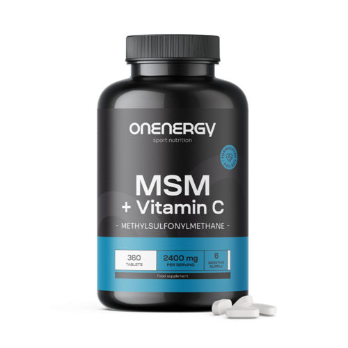 MSM 2400 mg – con vitamina C, 360 compresse