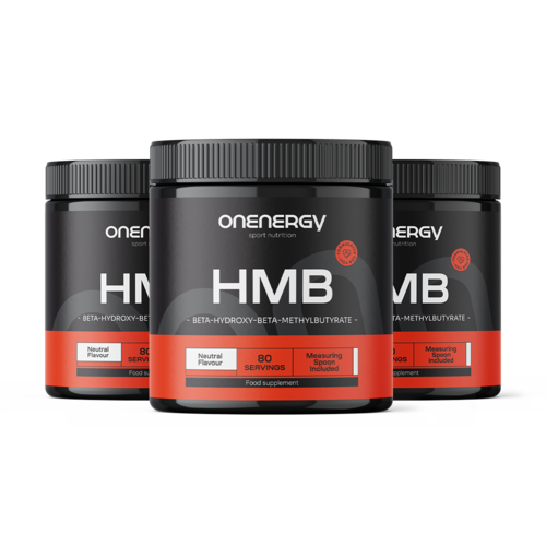 3x HMB 2150 mg - polvere per preparazione di bevande, totale 600 g