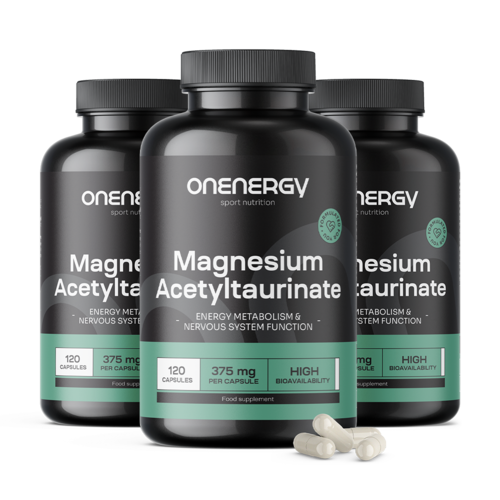 3x Magnesio acetil taurinato, totale 360 capsule