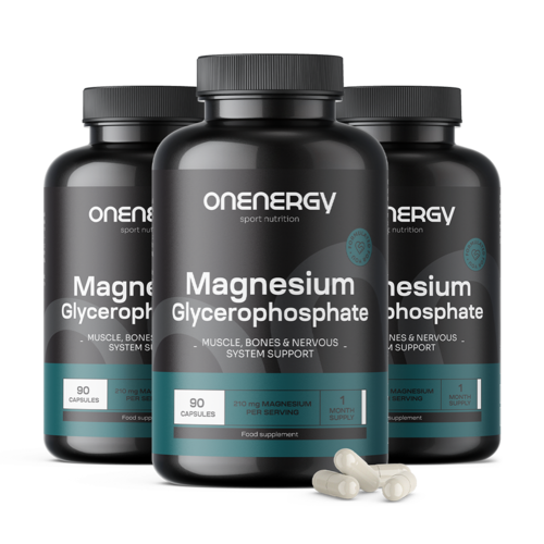 3x Glicerofosfato di magnesio, totale 270 capsule
