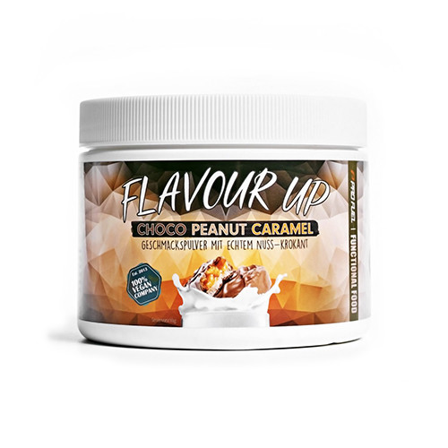 Flavour Up aroma vegano in polvere – cioccolato, arachidi e caramello, 250 g