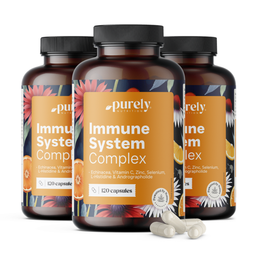 3x Complesso per il sistema immunitario, totale 360 capsule