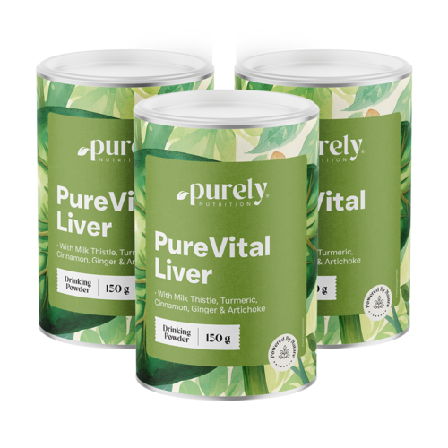 3x PureVital Liver – Complesso erboristico, totale 450 g