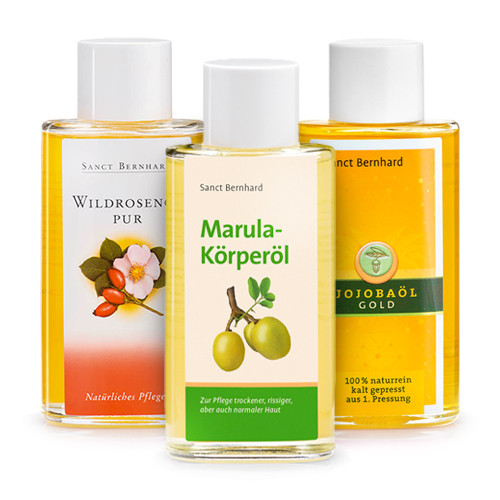 Oli d'oro: Marula + Rosa canina + Jojoba, kit