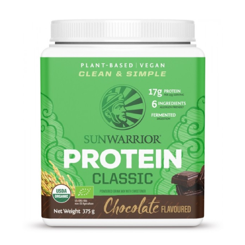 BIO Proteine vegane in polvere con dolcificante – cioccolato, 375 g