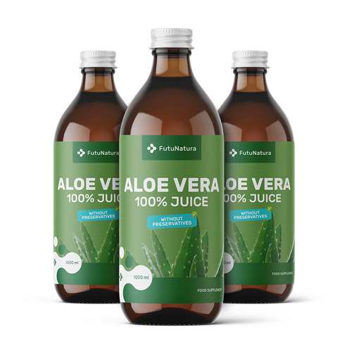 3x 100% aloë vera sap, totaal 3000 ml