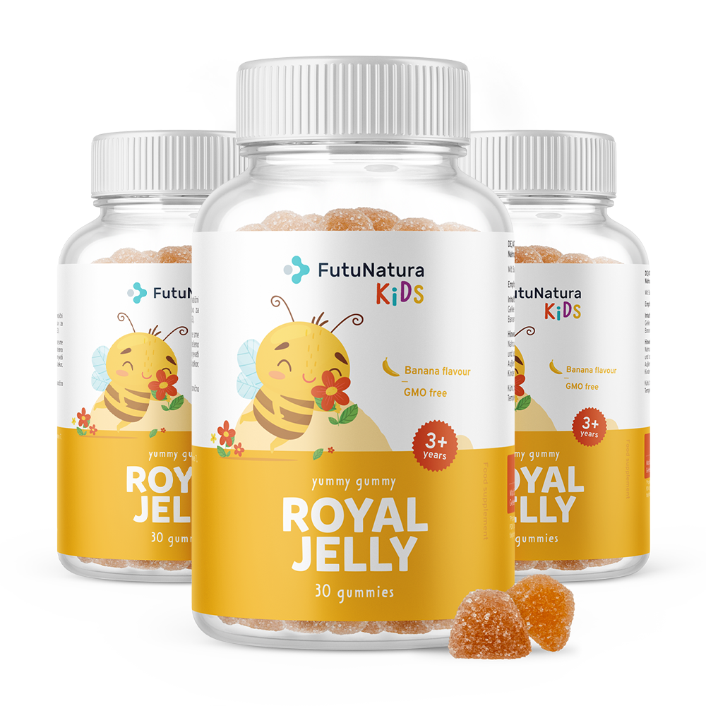 Gummies voor kinderen met koninginnengelei