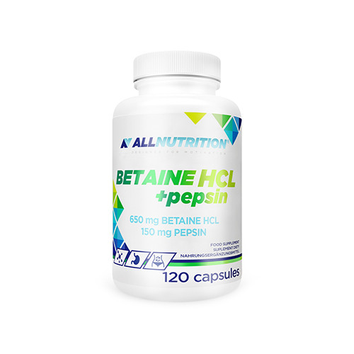 Betaina HCL + pepsyna, 120 kapsułek