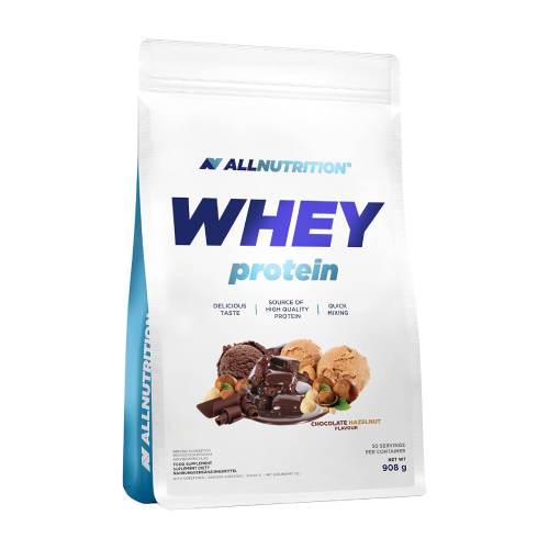 WHEY białko serwatkowe – czekoladowo i orzech laskowy, 908 g