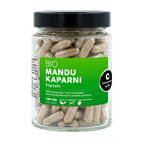 Mandukaparni BIO (Gotu kola), 200 kapsułek