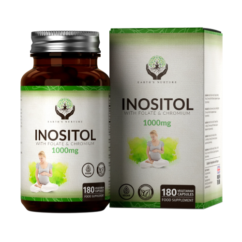 Inozytol z folianem i chromem, 180 kapsułek