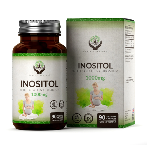 Inozytol z folianem i chromem, 90 kapsułek