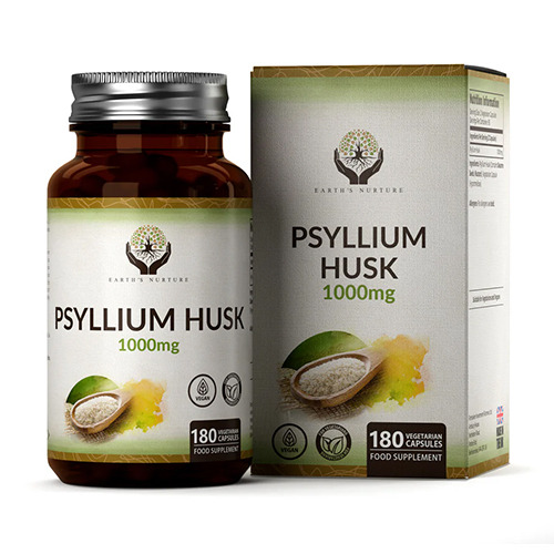 Babka Jajowata (Psyllium) 1000 mg, 180 kapsułek