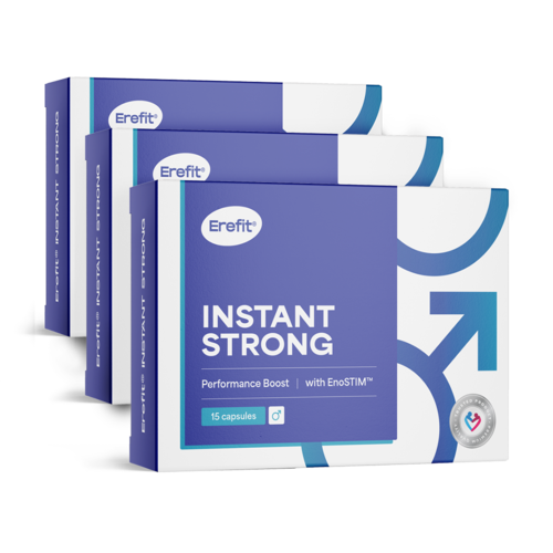 3x INSTANT STRONG – Performance Boost, kompleks dla mężczyzn, razem 45 kapsułek