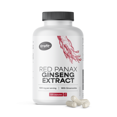 Ekstrakt z czerwonego żeń-szenia 1500 mg, 120 kapsułek